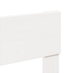 ZNTS Bed Frame without Mattress White 75x190 cm Small Single Solid Wood Pine 850819