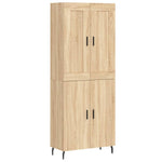 Highboard Sonoma Oak 69.5x34x180 cm Engineered Wood 3199572