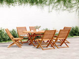 Folding Garden Chairs 6 pcs 51x66x95 cm Solid Wood Acacia 3214472