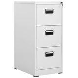 Filing Cabinet Light Grey 46x62x102,5 cm Steel 20123