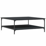 Coffee Table Black 100x100x40 cm Engineered Wood 832843