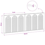 Wall-Mounted Headboard ALKMAAR Sonoma Oak Engineered Wood 896297