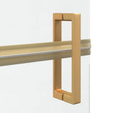 Walk-In Shower Wall Folding Gold 70 x 6.5 x 190 cm 42017969