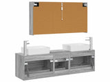 Bathroom Furniture Set 4 pcs Grey Sonoma 3406868