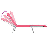 Sunlounger Set of 2 Pink 310345