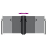 Retractable Side Awning Black 100x1000 cm 4004684