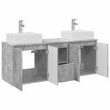 Bathroom Cabinet Set 3 pcs Concrete Grey 49.5 x 41 x 62.5 cm 3405650