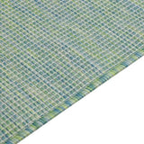 Outdoor Flatweave Rug 140x200 cm Turquoise 340803