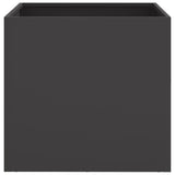 ZNTS Planter Black 49x47x46 cm Steel 841559