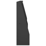 Retaining Wall 2 pcs 40 x 12 x 30 cm Steel Black 8015241