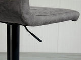 Adjustable Barstools Set of 2, Swivel Counter Bar Chairs, Bar Stools with Footrest, PU Leather, Gas T3398P330534