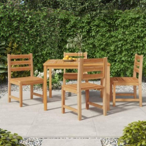 Garden Chairs 4 pcs Solid Wood Teak 3157174