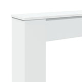 Fireplace Surround White 100x20x100 cm Engineered Wood 854571