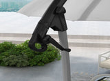 2.7m Cantilever Parasol, with Cross Base - Grey T3398P328446