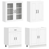Kitchen Unit PORTO 8 pcs White Engineered Wood 3438173