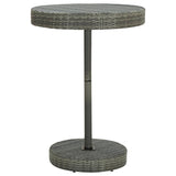 5 Piece Garden Bar Set Grey Poly Rattan&Solid Wood Acacia 3187721