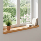 Window Sills 2 pcs Light Brown 70 x 20 x 2 cm Solid Beech Wood 42048175