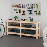 ZNTS Work Bench 181x50x80 cm Solid Wood Pine 823654