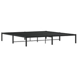 Metal Bed Frame without Mattress Black 193x203cm 373661