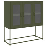 Sideboard Olive Green 100.5x39x107 cm Cold-rolled Steel 853408