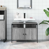 Bathroom Sink Cabinet Grey Sonoma 80x30x60 cm Engineered Wood 842444