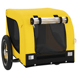 Pet Bike Trailer Yellow and Black Oxford Fabric and Iron 93994