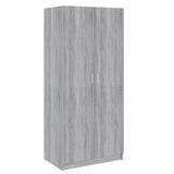 Wardrobe Grey Sonoma 80x50x180 cm Engineered Wood 815352