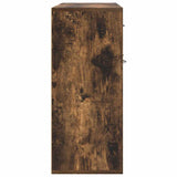 Sideboard Smoked Oak 88x30x70 cm Engineered Wood 815366
