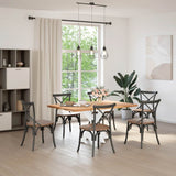 Dining Table Leg Spider Shape White 85x85x cm Steel 4013121