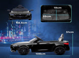 12V BMW Licensed Kids Car, with Easy Transport, Remote Control, Suspension, Music, Horn, LED Lights, T3398P554103