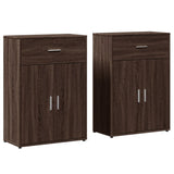 Sideboards 2 pcs Brown Oak 60x30x84 cm Engineered Wood 3276601