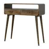 Curved Grey-wash Console Table IN971