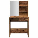 Dressing Table with Mirror Old Wood 74.5x40x141 cm 857007