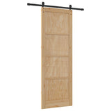 Sliding Door ORKDAL Natural 83 x 232 cm Solid Pine Wood 3445598