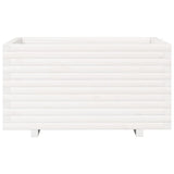 Garden Planter White 90x60x49.5 cm Solid Wood Pine 847384