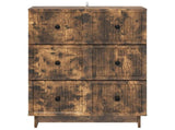 Drawer Cabinet Smoked Oak 66 x 34.5 x 90 cm Engineered Wood 893920