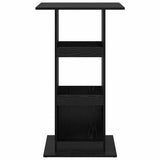 Bar Table with Shelf Black Oak 60 x 60 x 100 cm Engineered Wood 869244