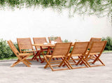 Folding Garden Chairs 8 pcs 51x66x95 cm Solid Wood Acacia 3214473