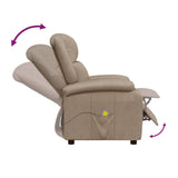 Massage Chair Cappuccino Faux Leather 340168