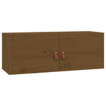 ZNTS Wall Cabinet Honey Brown 80x30x30 cm Solid Wood Pine 818381
