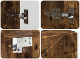 Bathroom Furniture Set 5 pcs Smoked Oak 61 x 35 x 64 cm 3392988