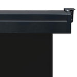 Balcony Side Awning 145x250 cm Black 48424