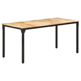 Dining Table 160x80x76 cm Rough Mango Wood 321974