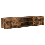 Wooden Cabinet Smoked Oak 150 x 39 x 30 cm Engineered Wood 880236