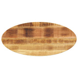 Table Top 110x40x2.5 cm Oval Solid Wood Mango 370821