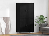 Highboard Black Oak 69.5 x 34 x 180 cm Engineered Wood 3416140