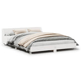 Bed Frame without Mattress White 160x200 cm Solid Wood Pine 850723