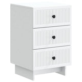 Bedside Cabinet White 43 x 41 x 66.5 cm Engineered Wood 893865