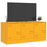 TV Cabinet Mustard Yellow 99x39x44 cm Steel 841646