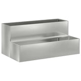 Garden Planter Silver 100 x 60 x 45 cm Galvanised Steel 865874
